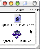 Python$B%$%s%9%H!<%i!<(B